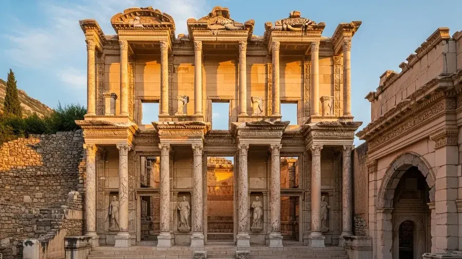 หอสมุดเซลซุสอันงดงามที่เมืองโบราณเอเฟซุส